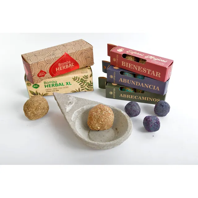 Kit Aromáticos Bombitas Y Esferas Con Sahumador Ideal Regalo