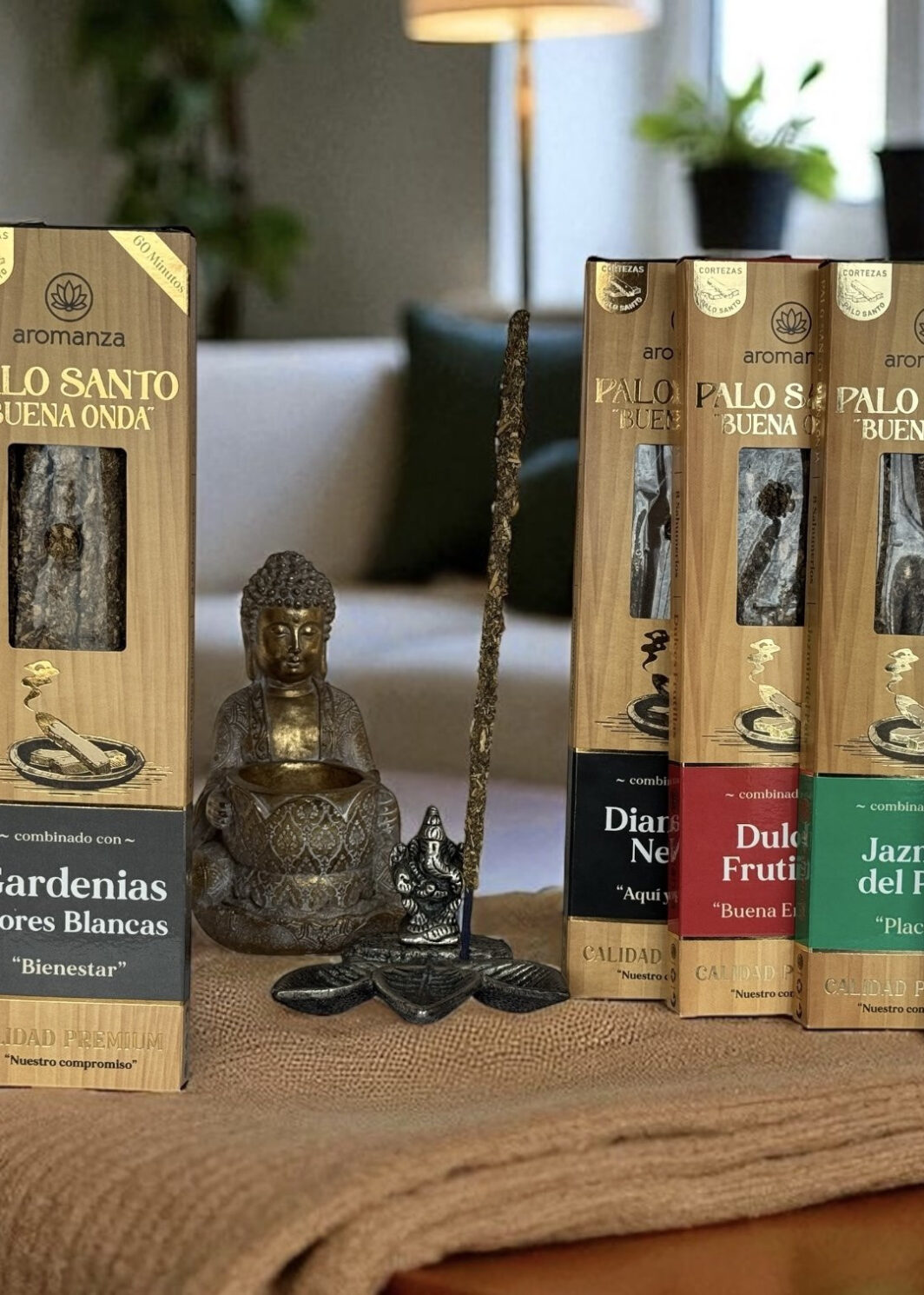 PALO SANTO BUENA ONDA COMBINADO X 8 VARILLAS AROMANZA