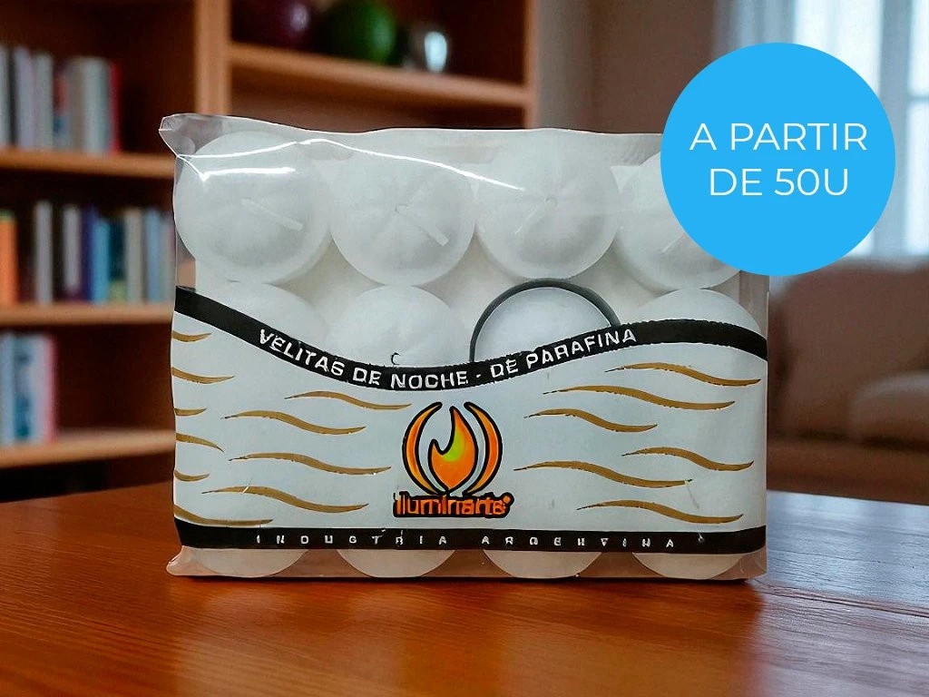 VELA DE NOCHE X12 ILUMINARTE BOLSA - BULTO A PARTIR DE 50
