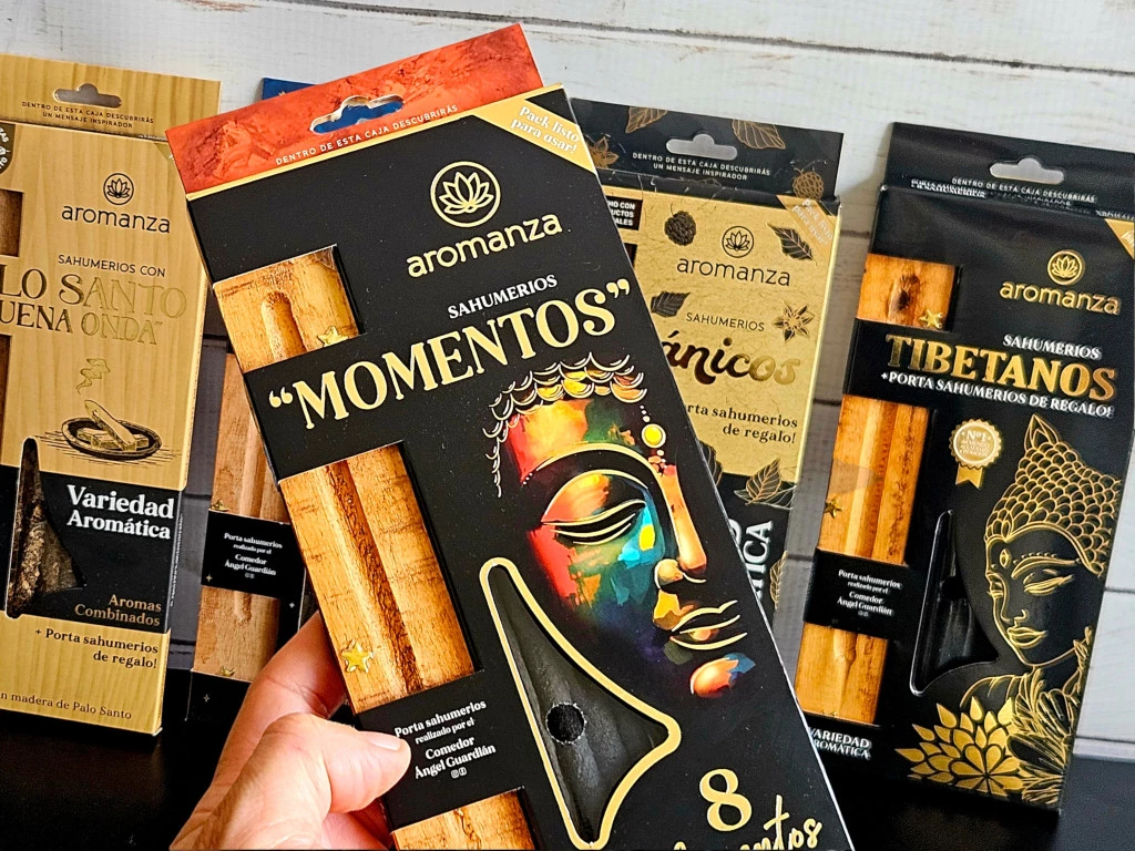CAJA PACK SAHUMERIOS AROMANZA C/PORTA X 1