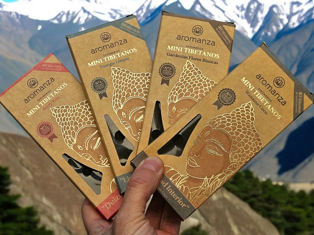 SAHUMERIOS MINI TIBETANOS X 8 VARILLAS - BULTO A PARTIR DE 102 U.