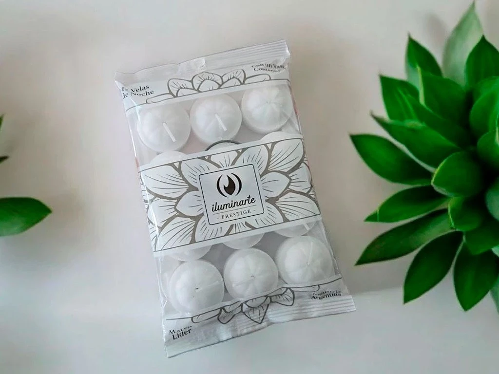 VELA DE NOCHE BLANCA ILUMINARTE X 12