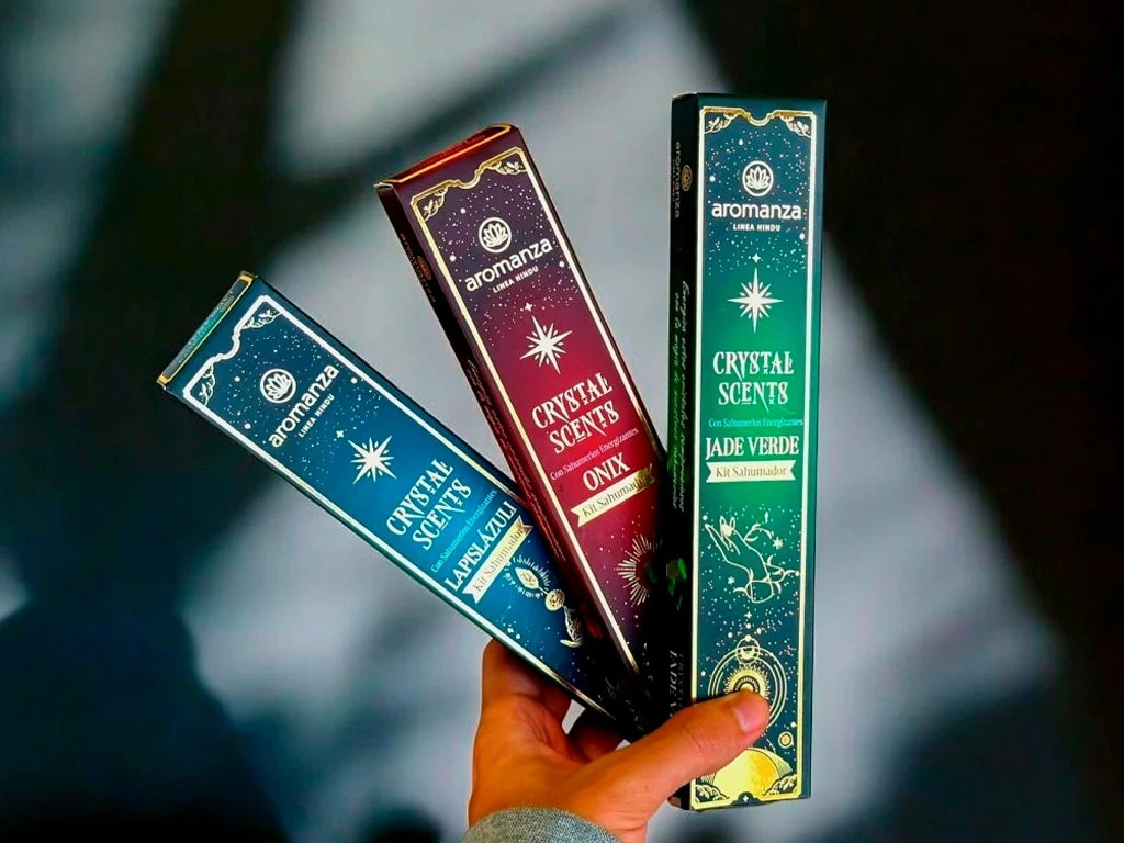 SAHUMERIO AROMANZA CRYSTAL SCENTS X 8 V. A PARTIR DE 30 DOCENAS