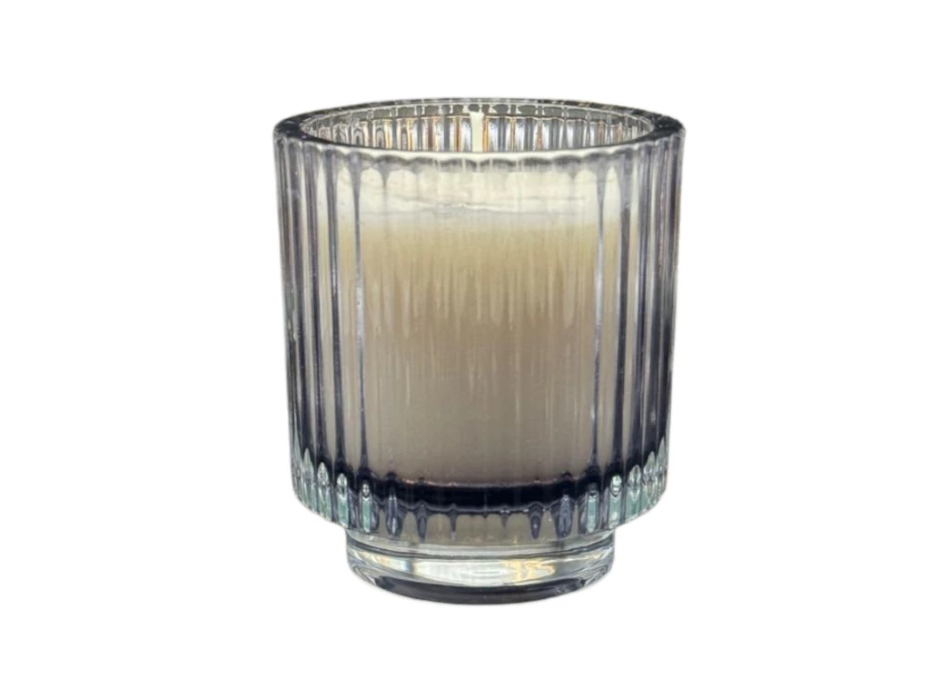 VELA VASO RAYADO GDE CERA VEG AROMATICA (9X10CM) X 6 UNIDADES