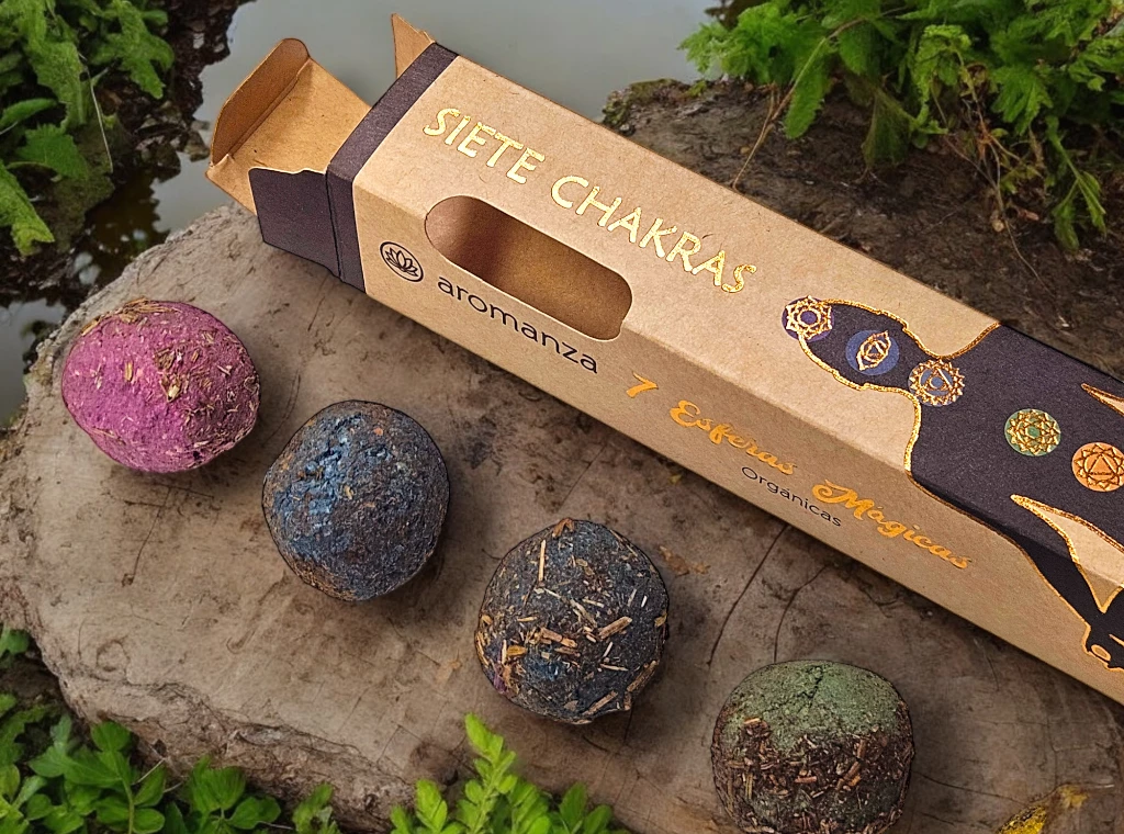 ESFERAS ORGANICAS AROMANZA 7 CHAKRAS