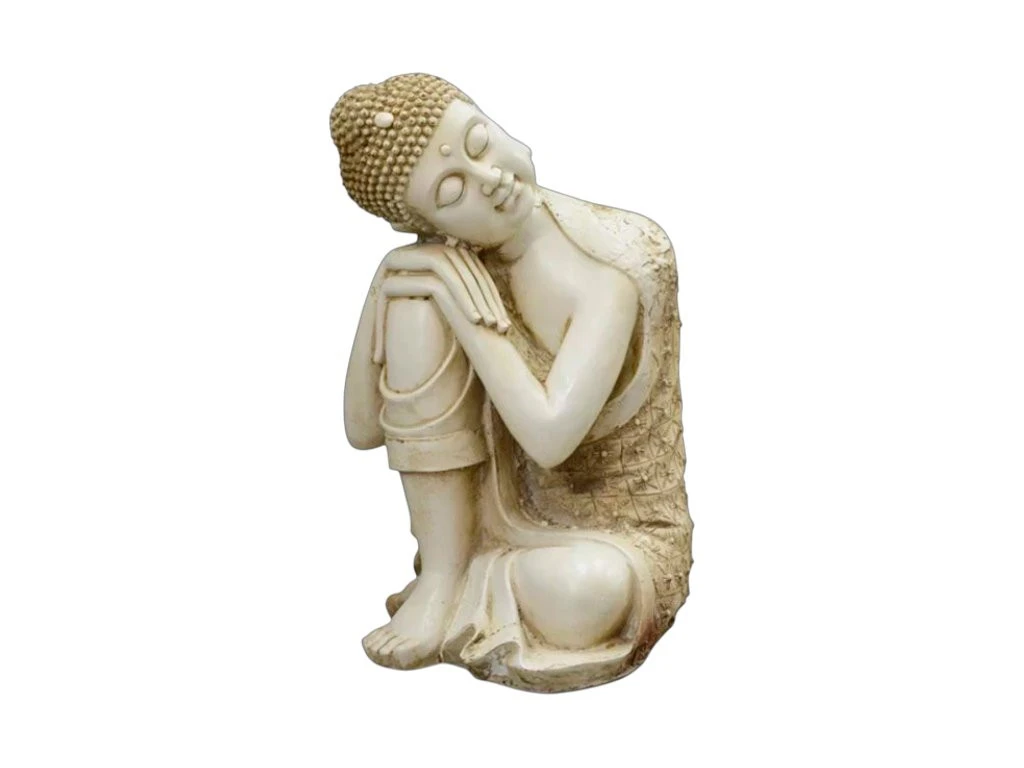 IMAGEN RESINA ARTESANAL BUDA SOÑADOR Nº1 65CM