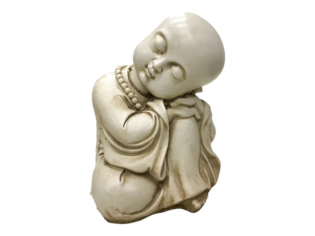 IMAGEN RESINA ARTESANAL MONJE PENSANTE CHICO 27CM