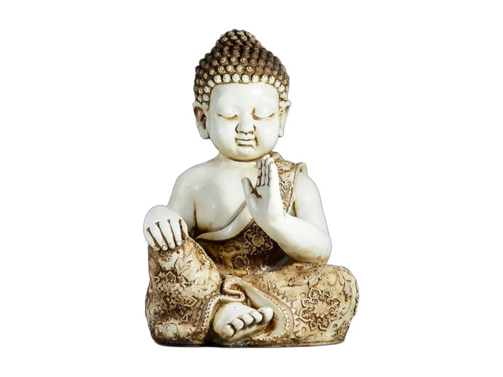 IMAGEN RESINA ARTESANAL MONJE BEBE SIN BASE 65CM