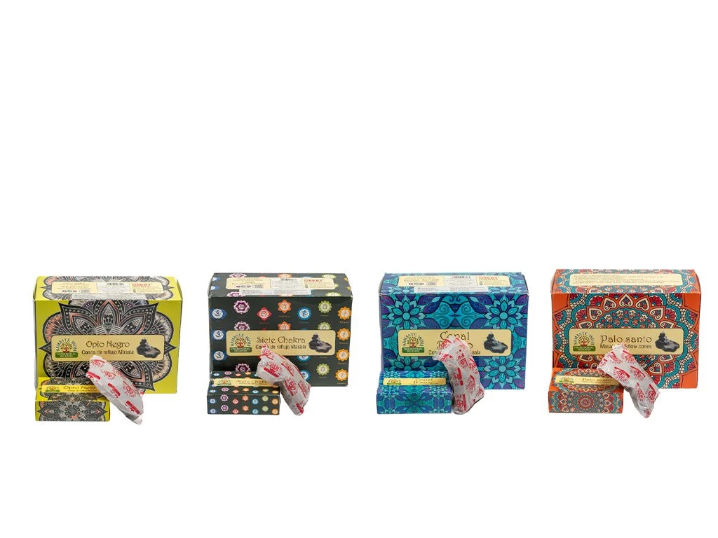 CONOS CASCADA NAMASTE- BULTO SURTIDO A PARTIR DE 25 DOCENAS