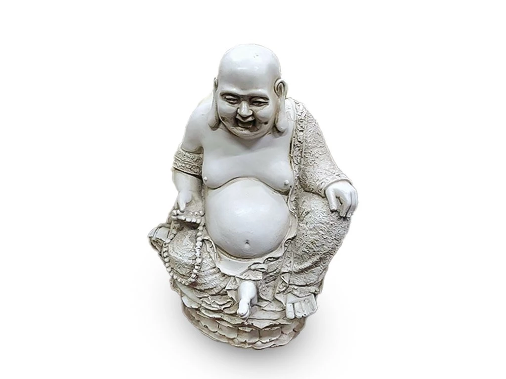 IMAGEN BUDA ABUNDANCIA SENTADO 40CM RESINA ARTESANAL
