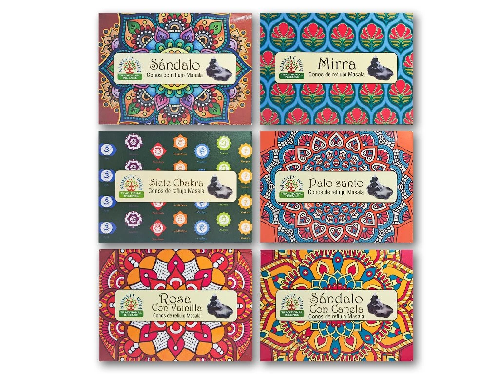 CONOS CASCADA NAMASTE CAJA CERRADA X 12 UNIDADES