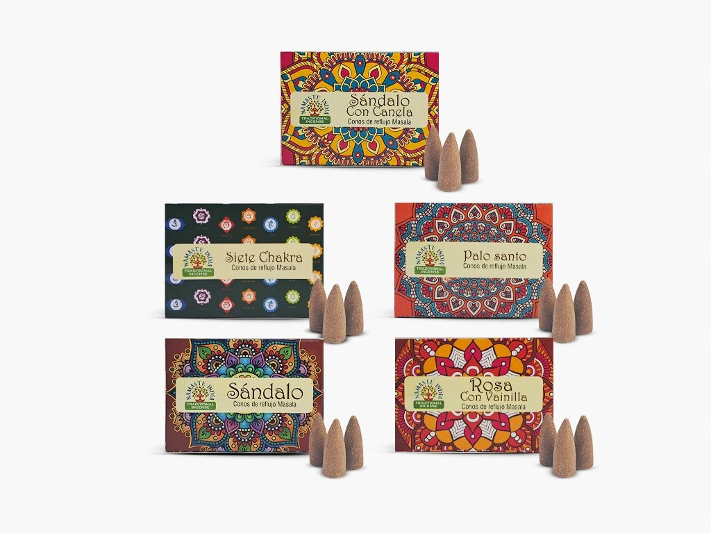 CONOS CASCADA NAMASTE (CONTIENE 10 CONITOS)