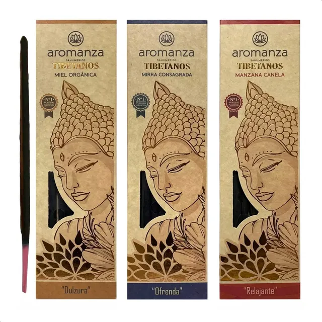 Sahumerios Aromanza Tibetanos Black X3 Unidades