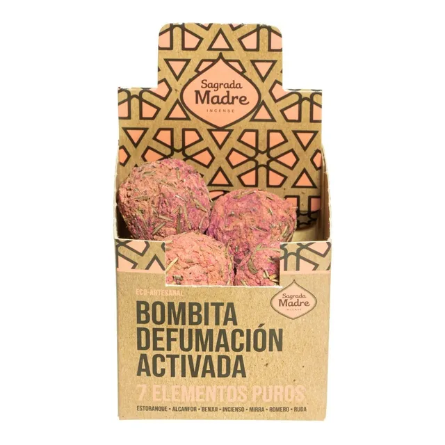 Bombitas Defumación Activada Box Sagrada Madre Fragancia 7 Elementos Puros