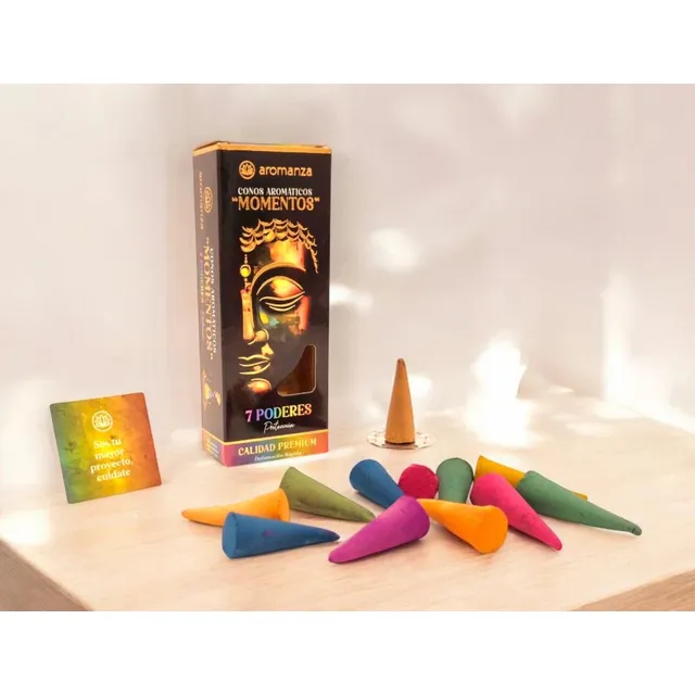 Sahumerios Conos Aromáticos Momentos Aromanza X 6 Und