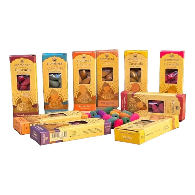 Sahumerio Conos Cascada Aromanza X U. Fragancia Super Palo Santo
