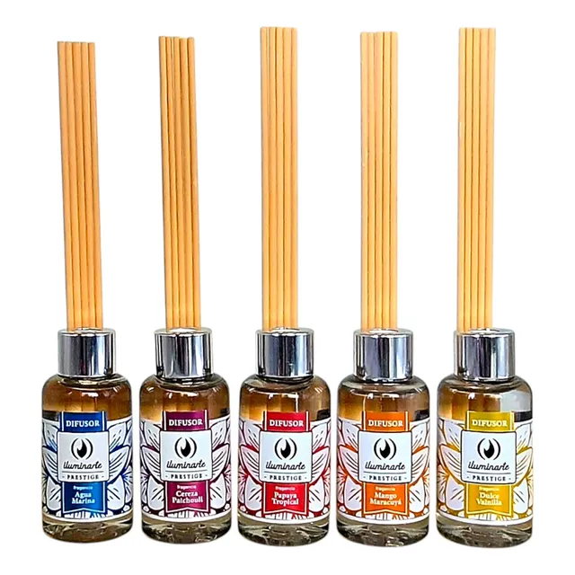 Difusor Aromativo Ambar Iluminarte 60ml X3 Unidades