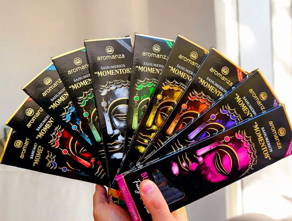 SAHUMERIO MOMENTOS (5 VARILLAS) BULTO A PARTIR DE 140