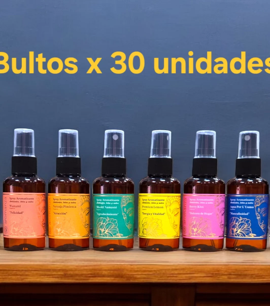 SPRAY AROMATIZANTE AROMANZA 60ML BULTO A PARTIR DE 30