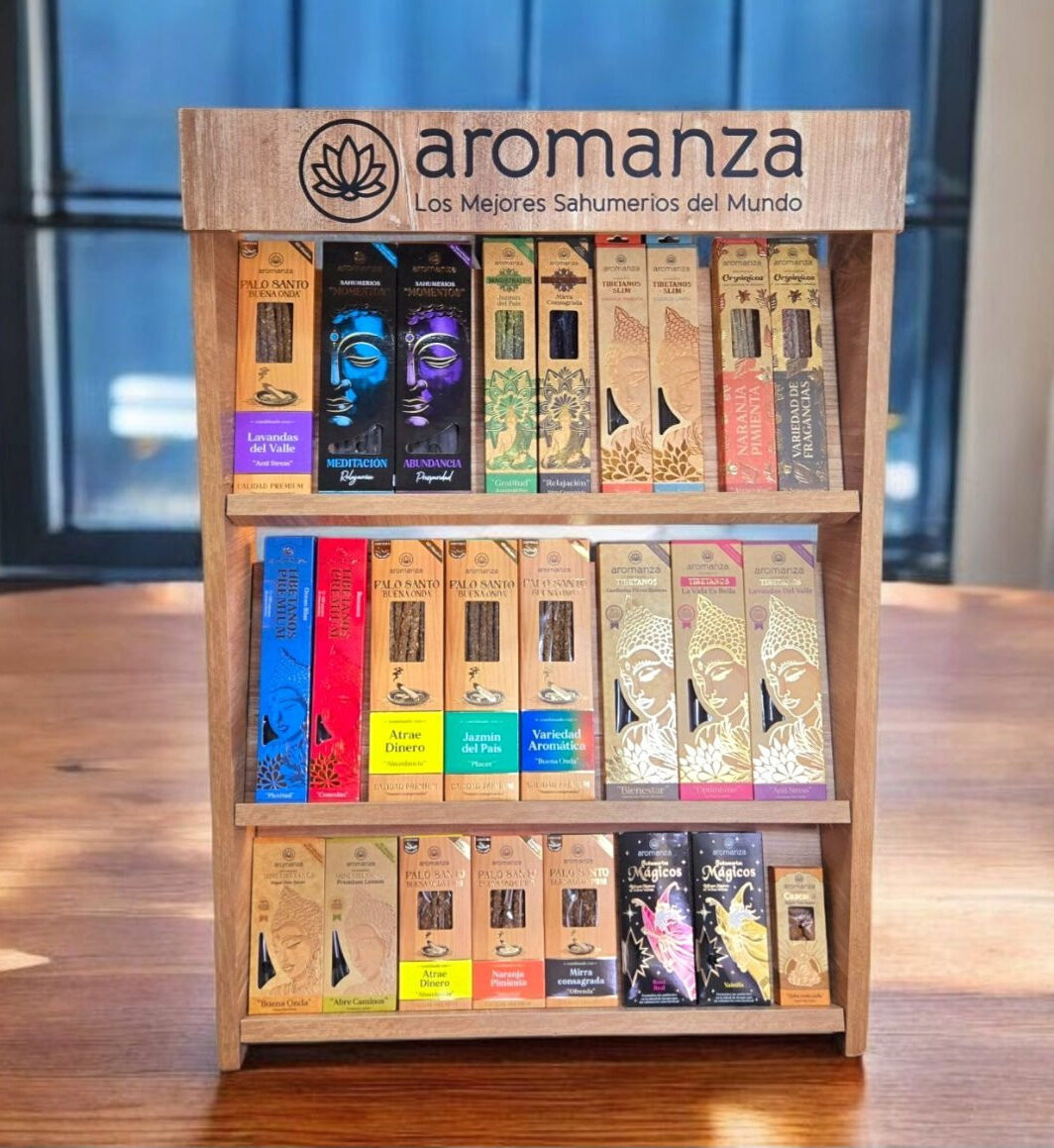 EXHIBIDOR AROMANZA MOSTRADOR